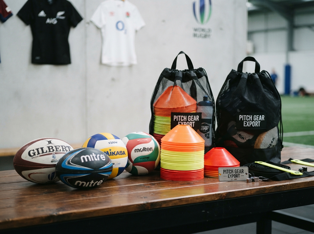 Tournament Match Inflatable Rugby Union Ball (Size 5)